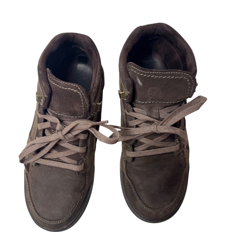 Merrell Espresso Mens Leather Suede Mid Top Sneakers Brown J49585 Size 7